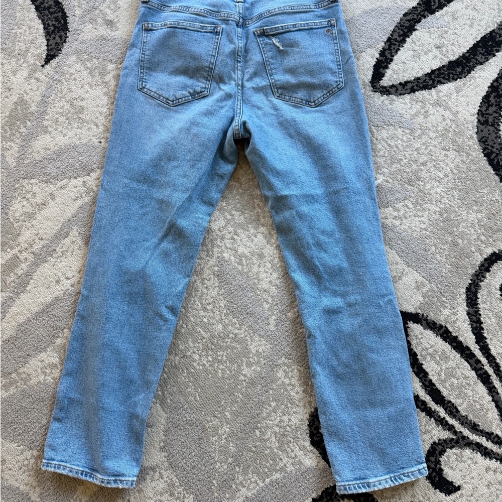 Madewell PETITE the perfect vintage Jean distressed Jeans straight light wash - Picture 7 of 8
